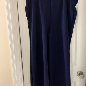 Lane Bryant Navy Wide Leg Jumpsuit